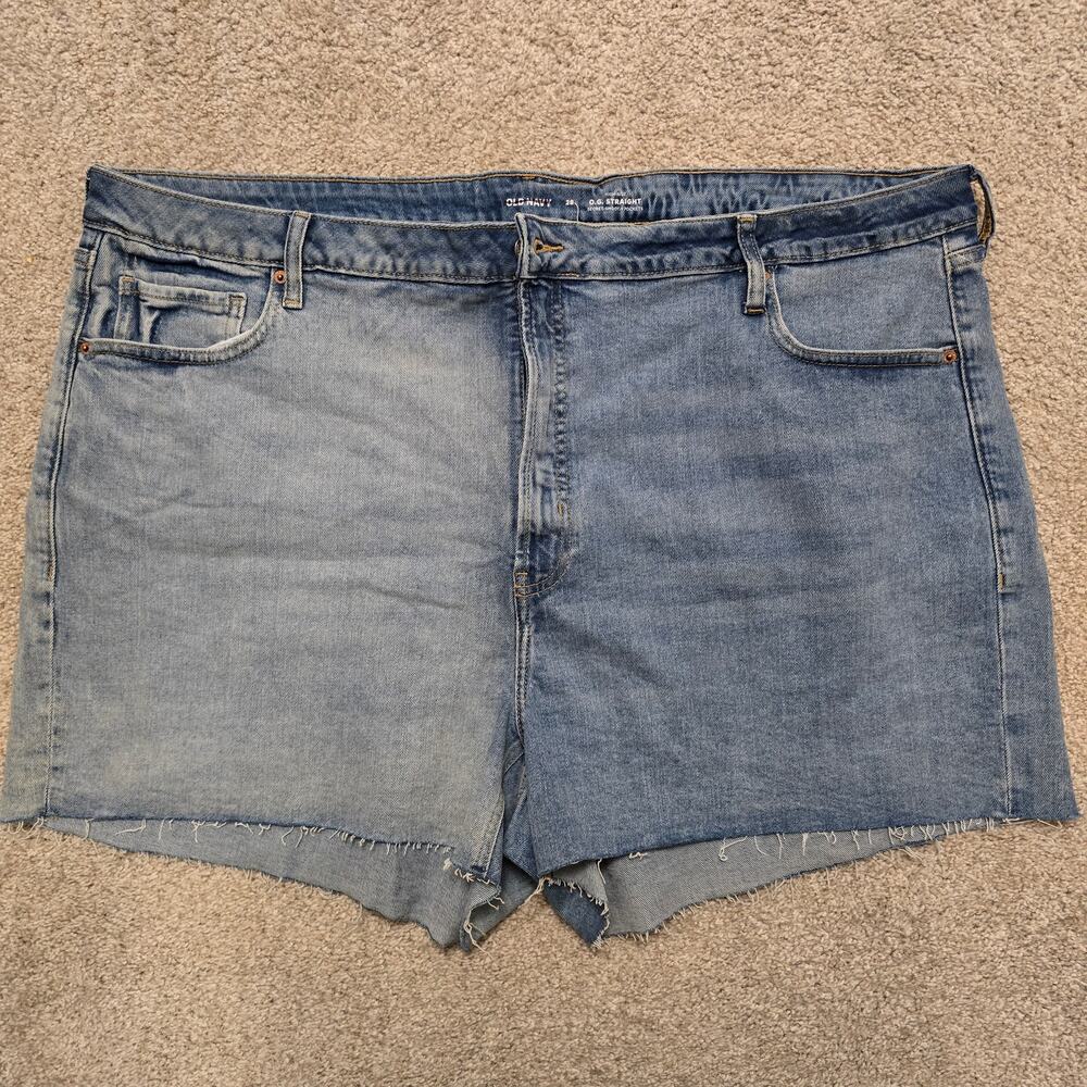 NWT Old Navy High Rise OG Straight Short Secret Smooth Pockets Acid Wash Size 28